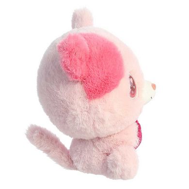 Aurora Small Pink Lenticular 6" Cat In Love Enchanting Stuffed Animal