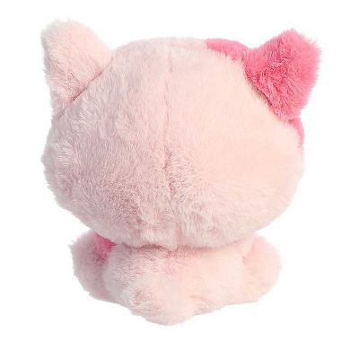 Aurora Small Pink Lenticular 6" Cat In Love Enchanting Stuffed Animal