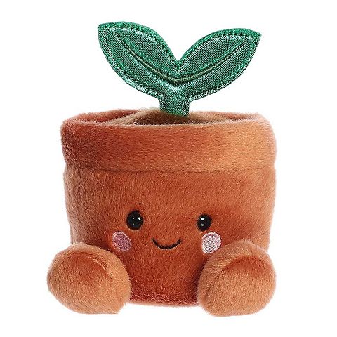 Детские мягкие игрушки Aurora Mini Brown Palm Pals 5" Terra Potted Plant Adorable Stuffed Animal