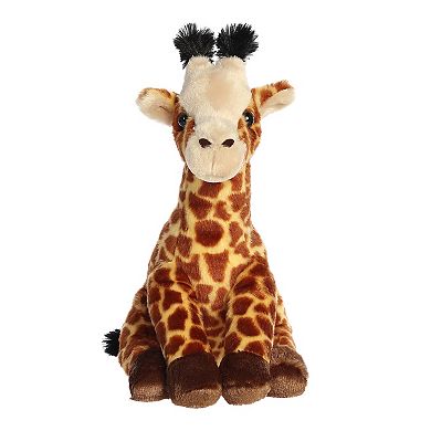 Aurora Large Brown Destination Nation 15" Giraffe Adventurous Stuffed Animal
