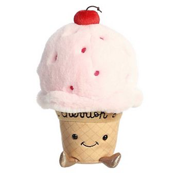 Aurora Small Pink JUST SAYIN' 9" I Cherrish You Ice Cream Witty Stuffed Animal