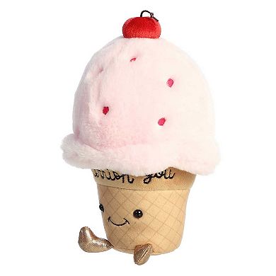 Aurora Small Pink JUST SAYIN' 9" I Cherrish You Ice Cream Witty Stuffed Animal