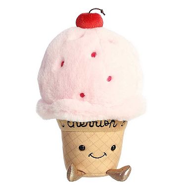Aurora Small Pink JUST SAYIN' 9" I Cherrish You Ice Cream Witty Stuffed Animal