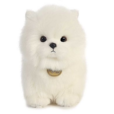 Aurora Small White Miyoni Tots 9" Pompom Pup Adorable Stuffed Animal