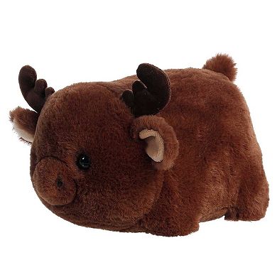 Aurora Medium Brown Spudsters 10" Morty Moose Adorable Stuffed Animal