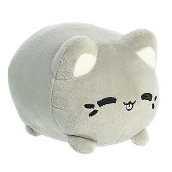 Aurora Small Grey Tasty Peach 7" Earl Grey Tea Meowchi Enchanting Stuffed Animal