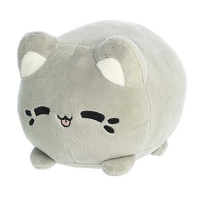 Aurora Small Grey Tasty Peach 7" Earl Grey Tea Meowchi Enchanting Stuffed Animal