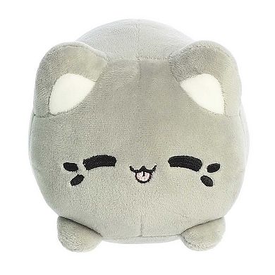 Aurora Small Grey Tasty Peach 7" Earl Grey Tea Meowchi Enchanting Stuffed Animal