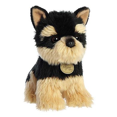 Aurora Small Brown Miyoni Tots 9" Yorkie Pup Adorable Stuffed Animal