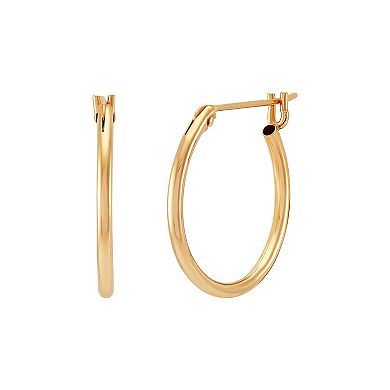 Everlasting Gold 10k Gold Hoop Earrings