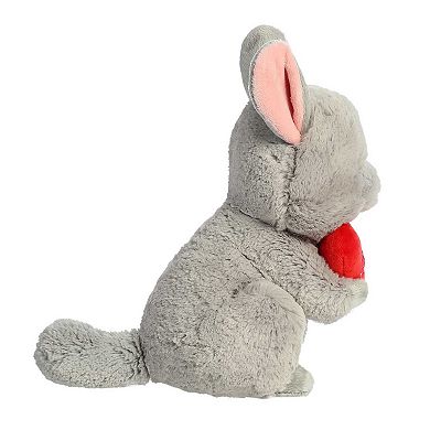 Aurora Small Grey Valentine JUST SAYIN' 9" Cuddle & Chinchill Chinchilla Heartwarming Stuffed Animal