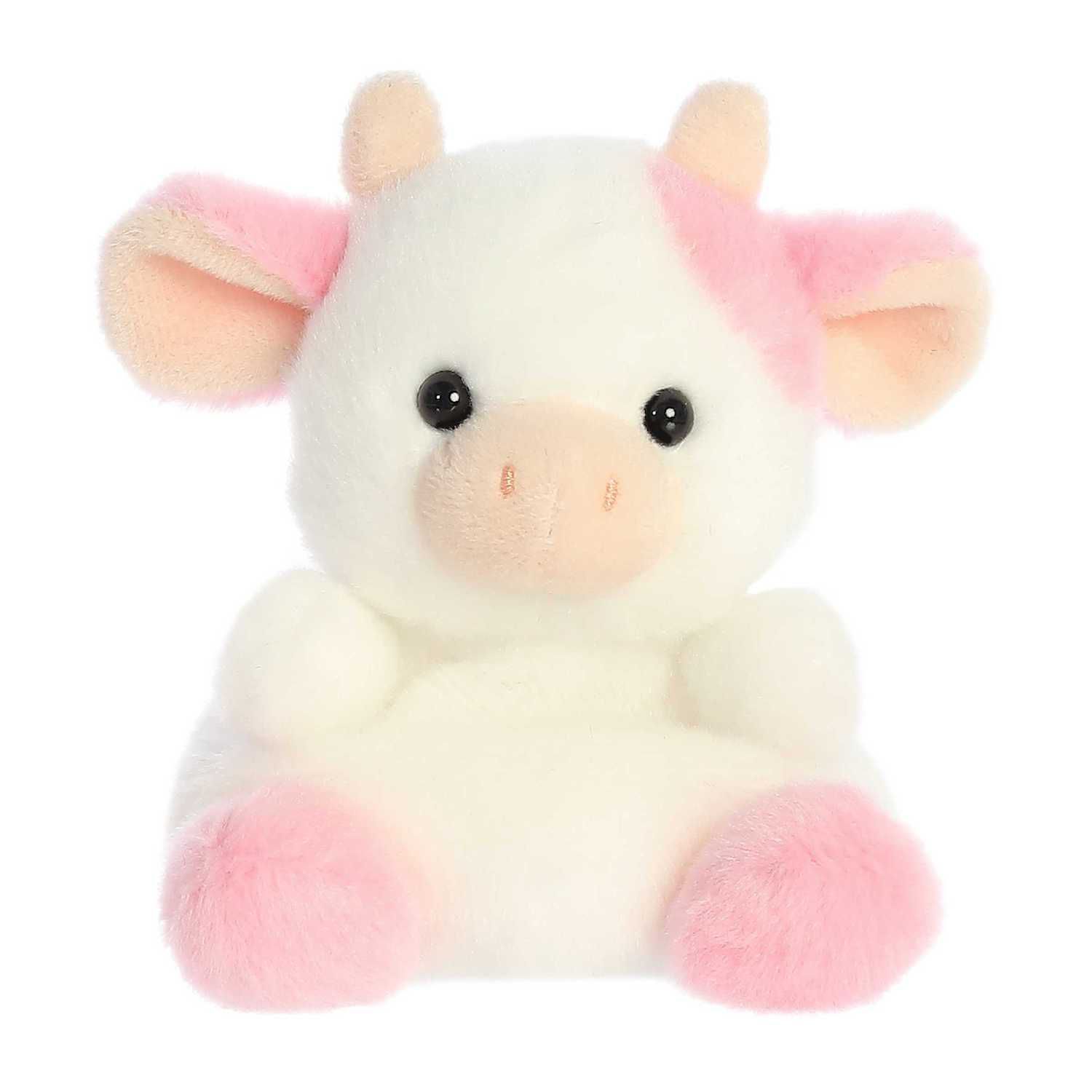 Детские мягкие игрушки Aurora Mini Pink Palm Pals 5" Belle Strawberry Cow Adorable Stuffed Animal