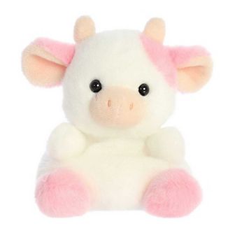 Aurora Mini Pink Palm Pals 5" Belle Strawberry Cow Adorable Stuffed Animal