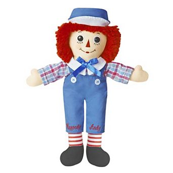 Aurora Medium Multicolor Raggedy Ann & Raggedy Andy 12" Raggedy Andy Classic Timeless Stuffed Animal