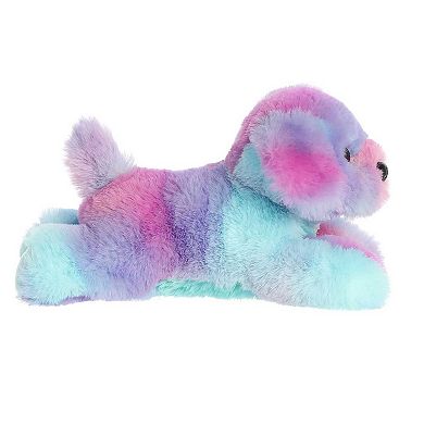 Aurora Small Purple Mini Flopsie 8" Rainbow Puppy Adorable Stuffed Animal