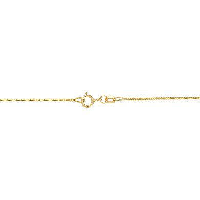 Everlasting Gold 14k Gold Polish Box Chain Necklace