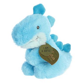 Ebba Small Blue Eco Ebba 5.5" Sydney Stego Rattle Baby Stuffed Animal