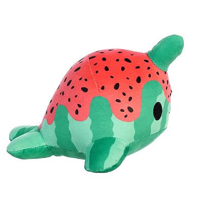 Aurora Small Green Tasty Peach 7" Watermelon Nomwhal Enchanting Stuffed Animal