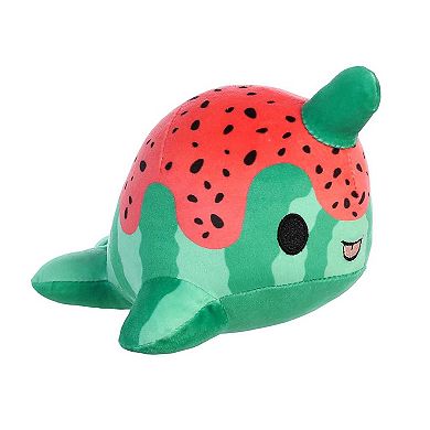Aurora Small Green Tasty Peach 7" Watermelon Nomwhal Enchanting Stuffed Animal