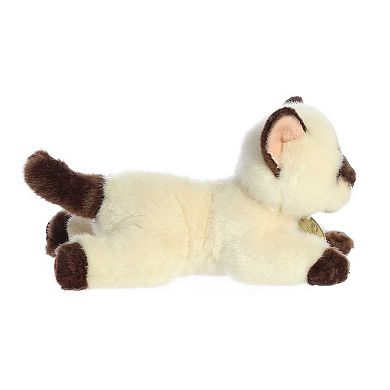 Aurora Small Brown Miyoni 8" Siamese Cat Adorable Stuffed Animal
