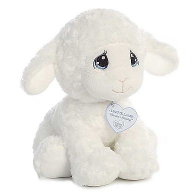 Aurora Medium White Precious Moments 12" Luffie Lamb Inspirational Stuffed Animal