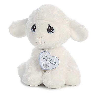 Aurora Small White Precious Moments 8.5" Luffie Lamb Inspirational Stuffed Animal