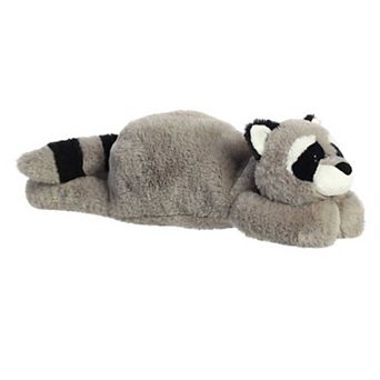 Aurora Large Grey Snoozles 18" Raccoon Laid-back Stuffed Animal
