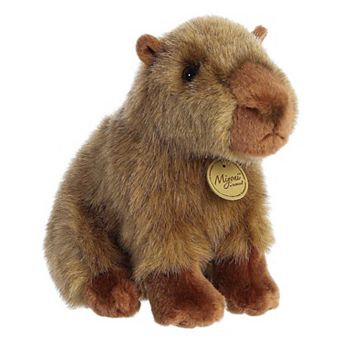 Aurora Small Brown Miyoni 9" Capybara Adorable Stuffed Animal