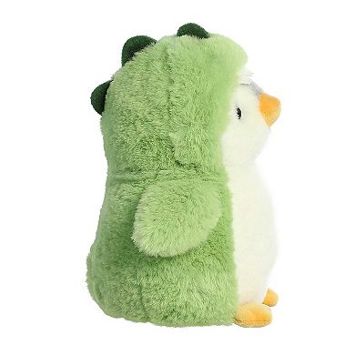 Aurora Small Green PomPom Penguin 7" Dino Playful Stuffed Animal