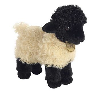 Aurora Small White Miyoni Tots 8.5" Suffolk Lamb Adorable Stuffed Animal