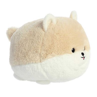 Aurora Medium White Teddy Pets 10" Cream Pom Playful Stuffed Animal