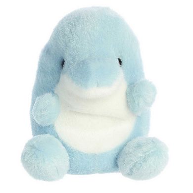 Aurora Mini Blue Palm Pals 5" Clicks Dolphin Adorable Stuffed Animal