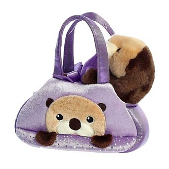 Aurora Small Brown Fancy Pals 7" Peek-A-Boo Otter Fashionable Stuffed Animal