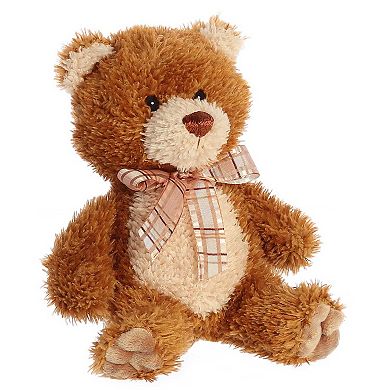 Aurora Small Brown Bear 8" Brown Sugar Snuggly Stuffed Animal
