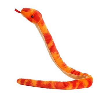 Aurora X-Large Orange Snake 50" Corn Snake Realistic Stuffed Animal