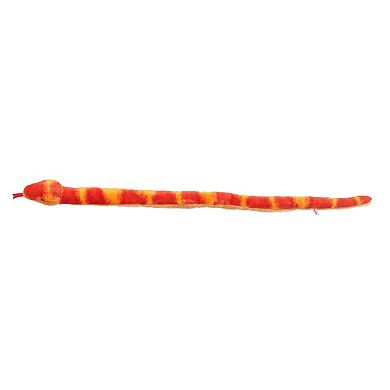 Aurora X-Large Orange Snake 50" Corn Snake Realistic Stuffed Animal
