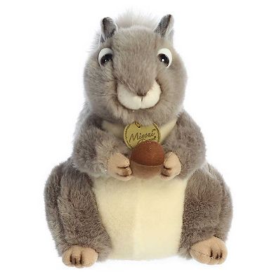 Aurora Medium Grey Miyoni 10" Grey Squirrel Adorable Stuffed Animal