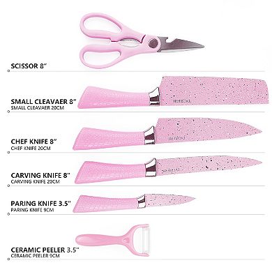 6 Piece High Carbon Stainless Steel Assorted Knife Set