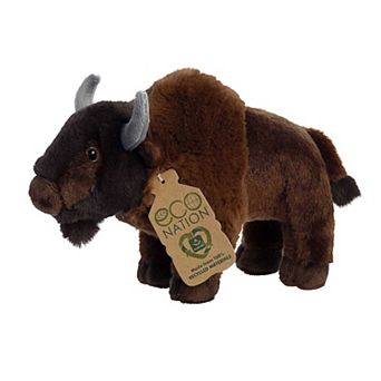 Aurora Small Brown Eco Nation 9" Bison Eco-Friendly Stuffed Animal