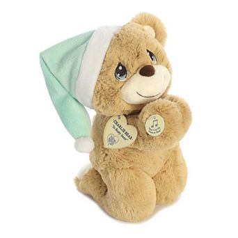 Aurora Medium Brown Precious Moments 10" Charlie Prayer Bear Inspirational Stuffed Animal