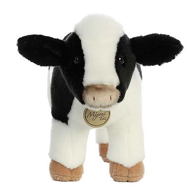 Aurora Medium White Miyoni Tots 11" Holstein Calf Adorable Stuffed Animal