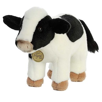 Aurora Medium White Miyoni Tots 11" Holstein Calf Adorable Stuffed Animal