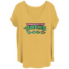 Ninja Turtles T Shirt Girls Junior Size Large 11/13 Pink Teenage Mutant V  Neck