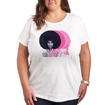 Plus Barbie® Black And Pink Graphic Tee