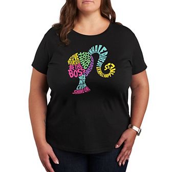 Plus Barbie® Empowering Phrases Graphic Tee