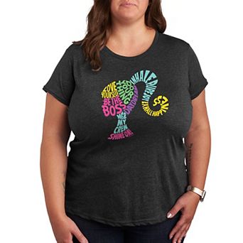 Plus Barbie® Empowering Phrases Graphic Tee