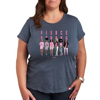 Plus Barbie® Fierce Strong Female Graphic Tee