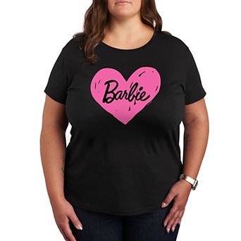Plus Barbie® Hand Painted Heart Logo Graphic Tee