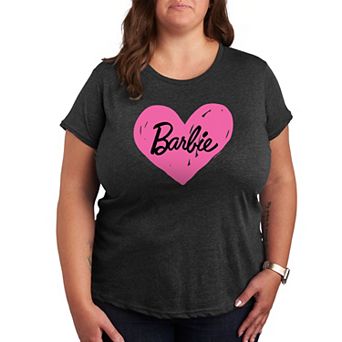 Plus Barbie® Hand Painted Heart Logo Graphic Tee