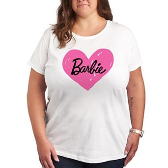 Plus Barbie® Hand Painted Heart Logo Graphic Tee